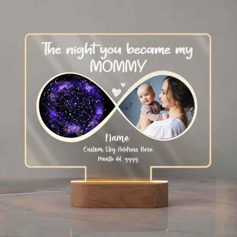 the night you became my mommy custom star map led light mother's day gifts for first time moms good gifts for new moms from husband