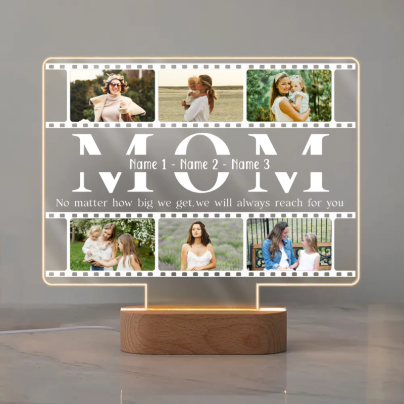 custom mom photo collage led night light creative mother's day gifts personalized gifts for mom from daughter