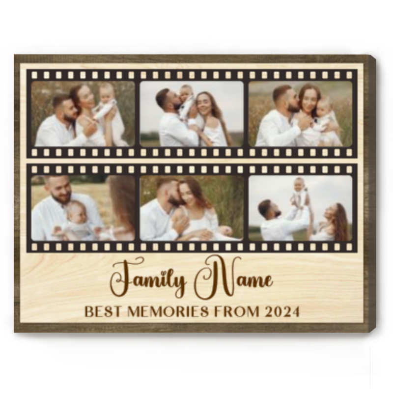 personalized family memory film photo collage canvas memories with family gifts family travel adventure vacation keepsake gift