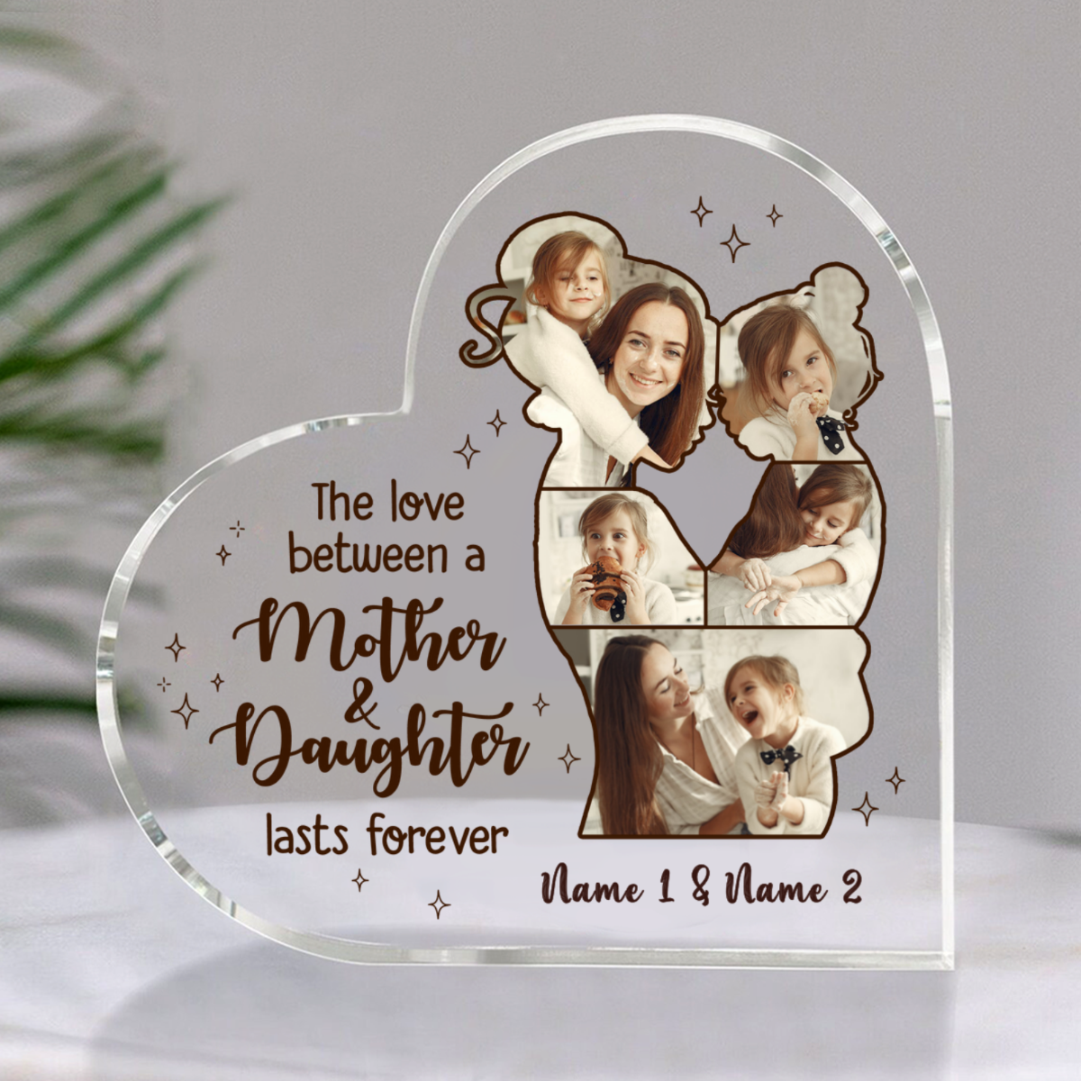 thumbnail image 2 of Personalized Mother And Daughter Friends Forever Plaque LED Lamp Night 2 of 9
