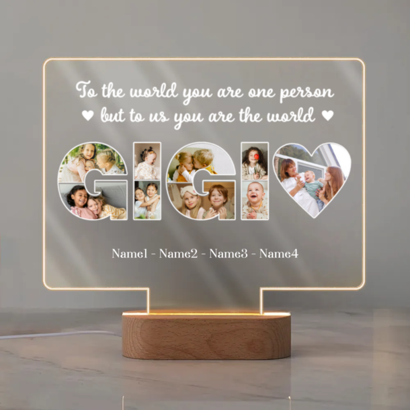gigi custom picture collage led night light gigi mothers day gift personalized gigi gifts gigi grandmother gifts