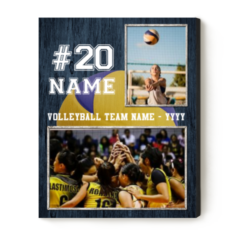 senior night volleyball custom photo canvas senior volleyball gifts personalized presents for volleyball players volleyball picture frame