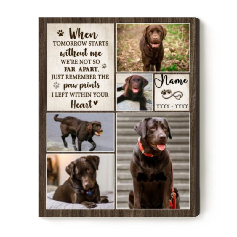 Pet Memorial Photo Collage Print, Dog Picture Collage Frame, Dog Condolence Gift, Personalized Pet Loss Gifts, Pet Bereavement Gift, Dead Dog Gift