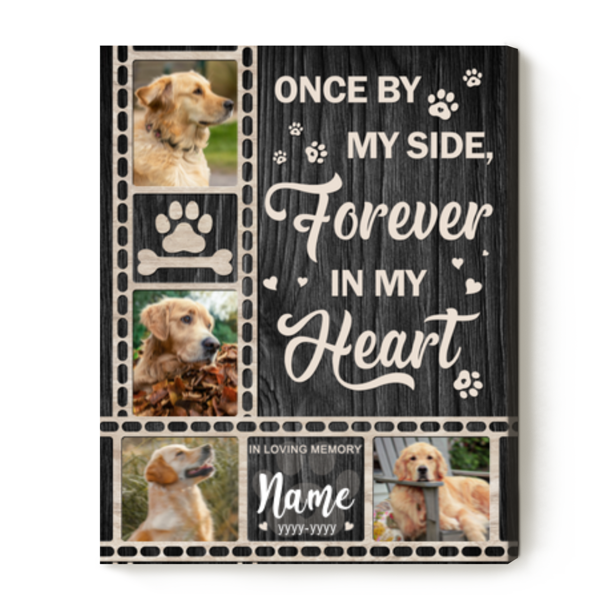 Custom Personalized Memorial Dog Canvas - Memorial Gift Idea For Dog Mom - Don't Cry Sweet Mama