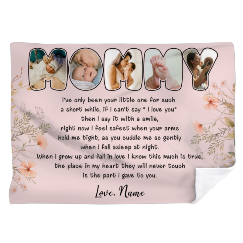 benicee shop mother's day gifts for new moms personalized photo blanket for new mommy, new mother gifts from newborn, 1st time mom gifts