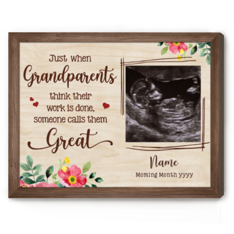 Great Grandparents Pregnancy Announcement Gift