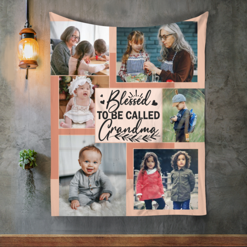 Custom Mother's Day Grandma Blanket