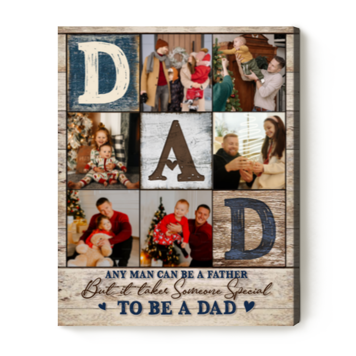 Personalized Dad Canvas - Father's Day Gift Idea for Dad from Son - To My Dad