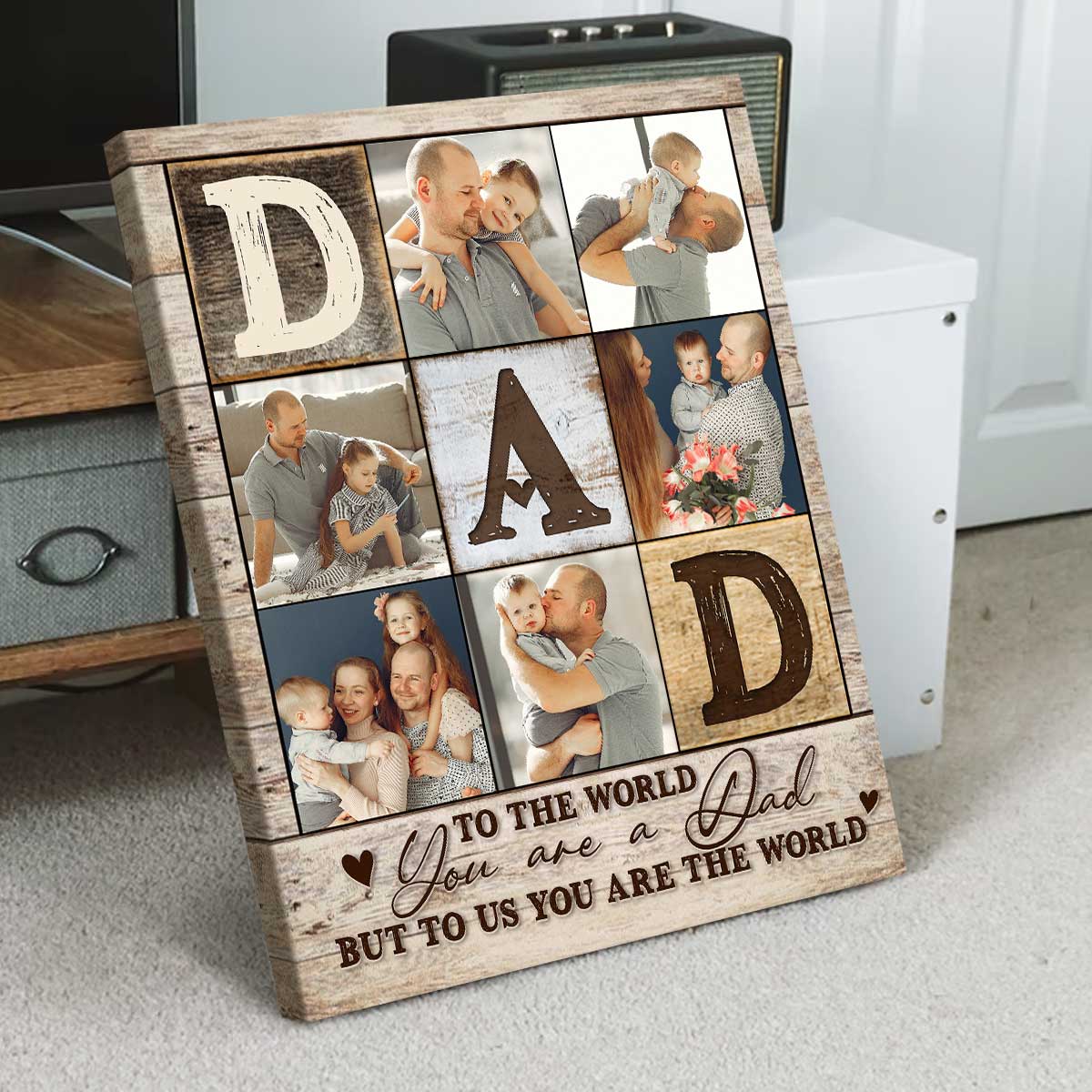 Step Dad Father's Day Gifts Personalized Hooked On Daddy Photos