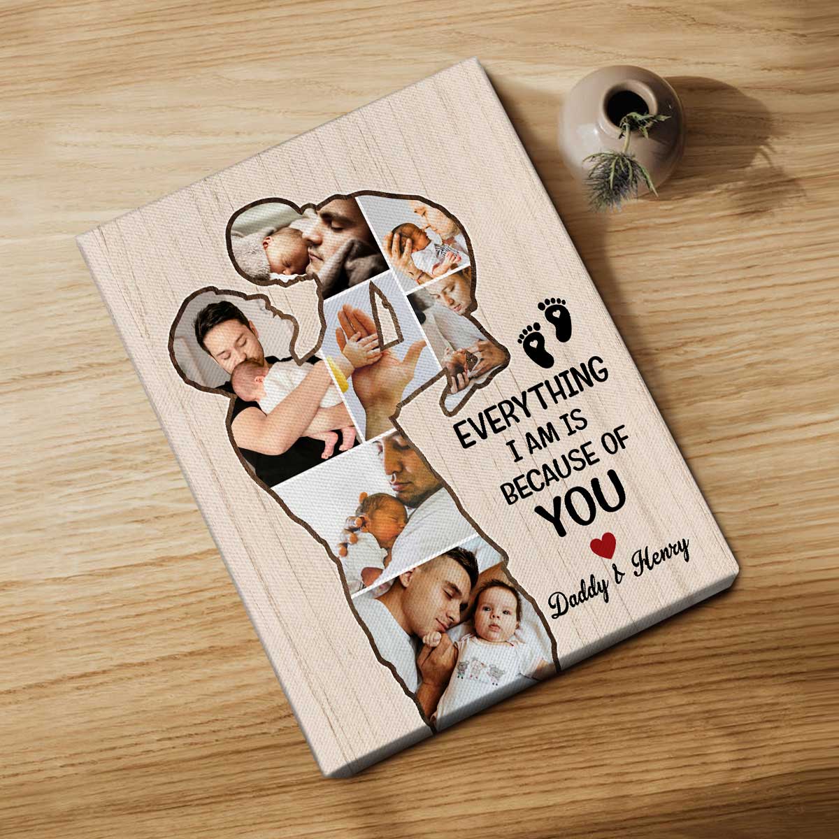 Photo Frame Father's Day Gift For Boyfriend Happy First