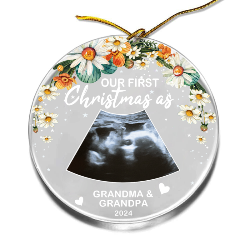 First Christmas As Grandparents Ornament, Grandparent Ornament Personalized, Custom Grandparents Gifts, First Time Grandparents Gifts