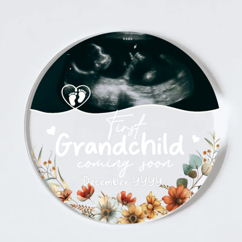 Baby Ultrasound Christmas Ornaments 2026, Grandparents New Baby Christmas Gifts, Custom Baby Announcement Ornament, First Time Grandparents Gifts