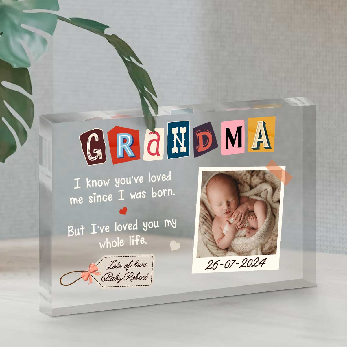Personalized Grandma Acrylic Plaque - Grandma With Up to 4 Granddaughters - Gift Idea For Mother's Day - My Greatest Blessing Call Me Grandma main image 0