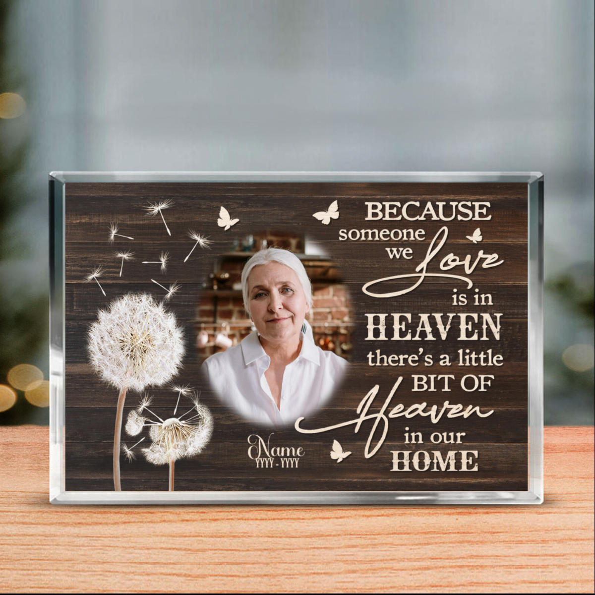 Personalized Memorial Acrylic Plaque - Memorial Gift Idea - Life Is Not The Same Without You main image 0