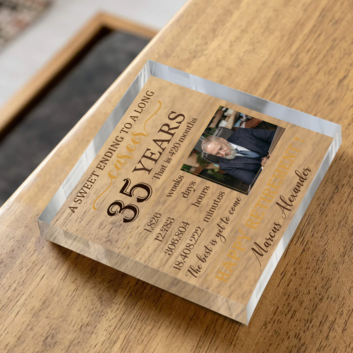 Inspirational Acrylic Plaque For Employee Appreciation - Motivational Desk Sign For Coworkers, Teachers