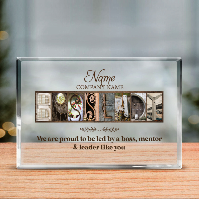 Personalized Boss Lady Acrylic Block, Girl Boss Gifts, Lady Boss Gift For Boss Lady, Gifts For Boss Female, Gift For Boss's Day Leaving