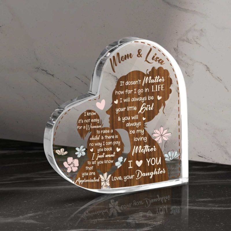 Personalized To My Mom Acrylic Plaque - Gift For Mom From Daughter - I Love You main image 0