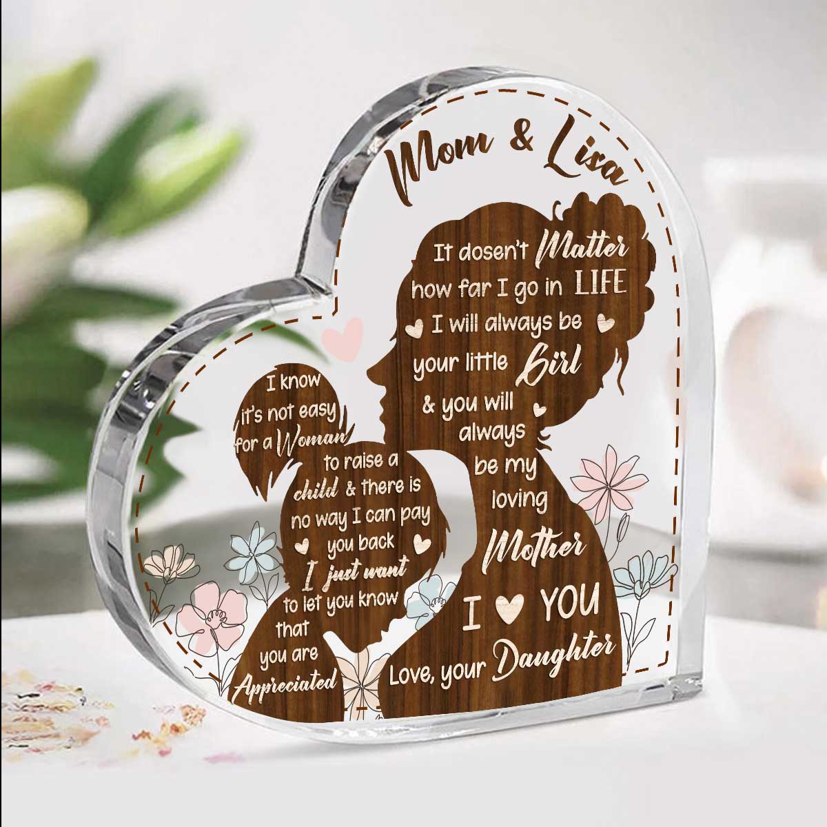 thumbnail interactive-video image 1 of Crisky Mom Gifts, Birthday Gifts For Mom Personalized Mother's Day 1 of 12