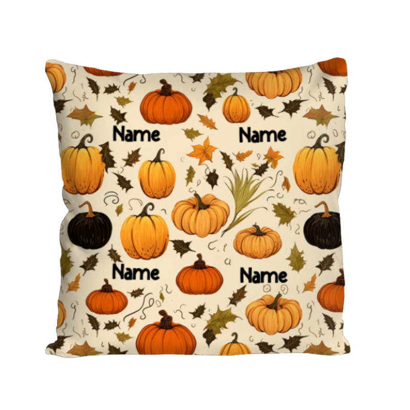 Halloween Pillow With Name, Personalized Halloween Decor Pillow, Halloween Gift For Baby Kids, Spooky Decoration, Fall Baby Shower Gift