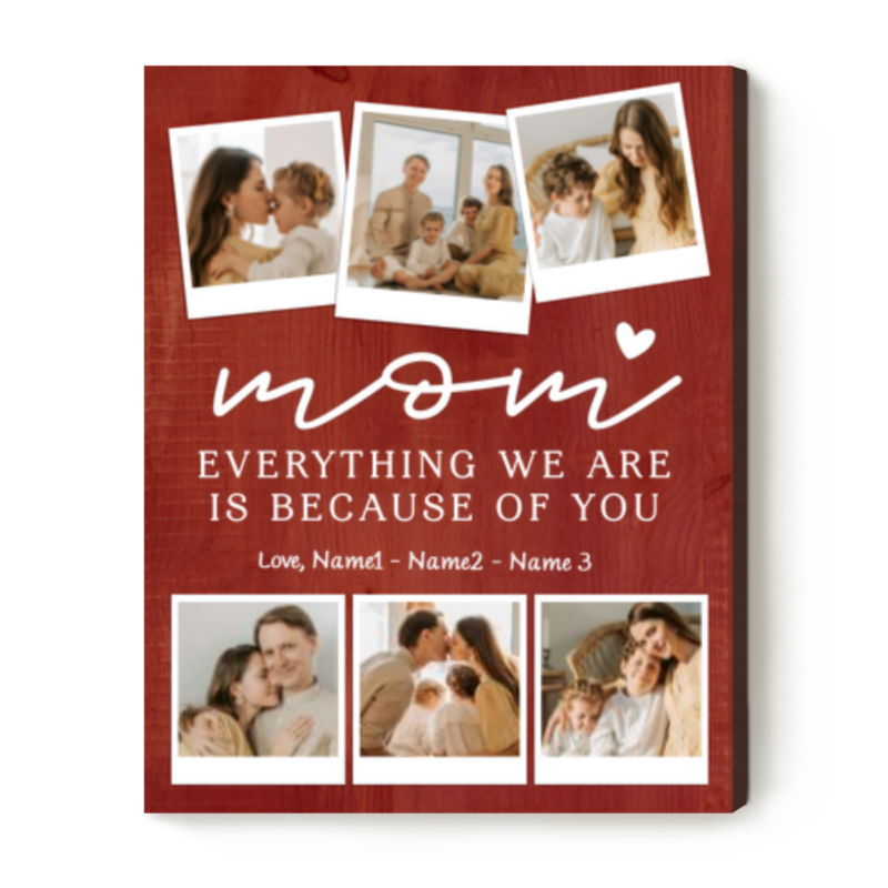 mom canvas gift mommy custom photo canvas personalized christmas gifts for mom mother birthday gifts gift for mom from children