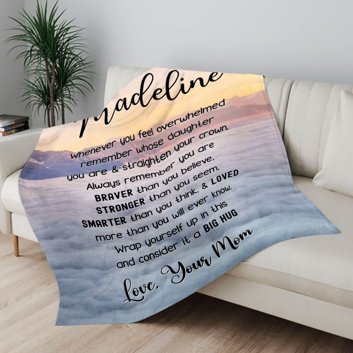 Name Blanket For Kids Baby Boy Dinosaur Blanket Personalized Baby