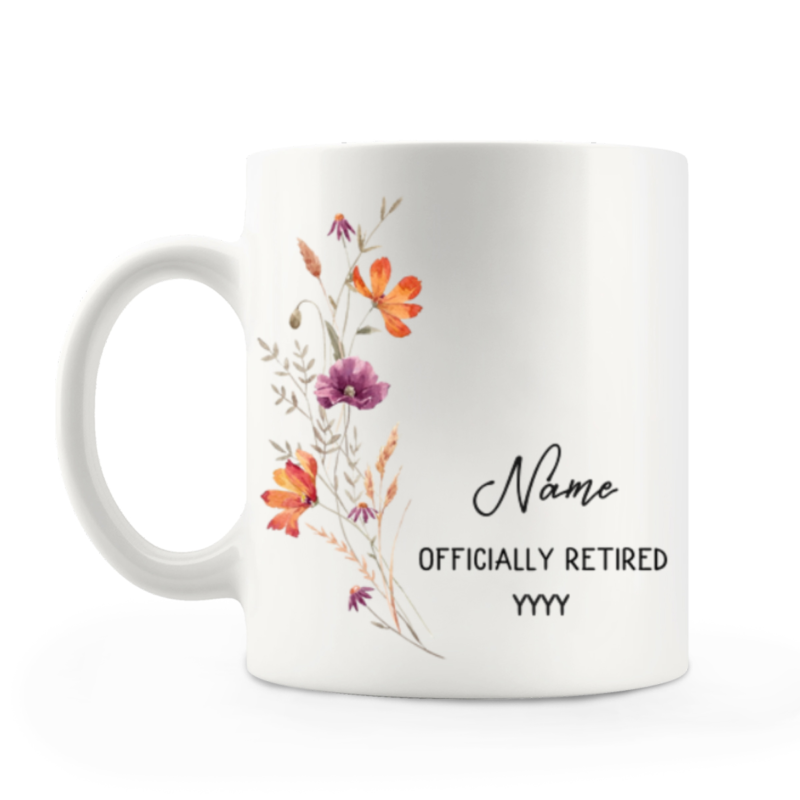 Retirement Gifts for Woman, Personalized Retirement Mug, Retirement Gifts for Her, Retirement Gift for Female Coworker