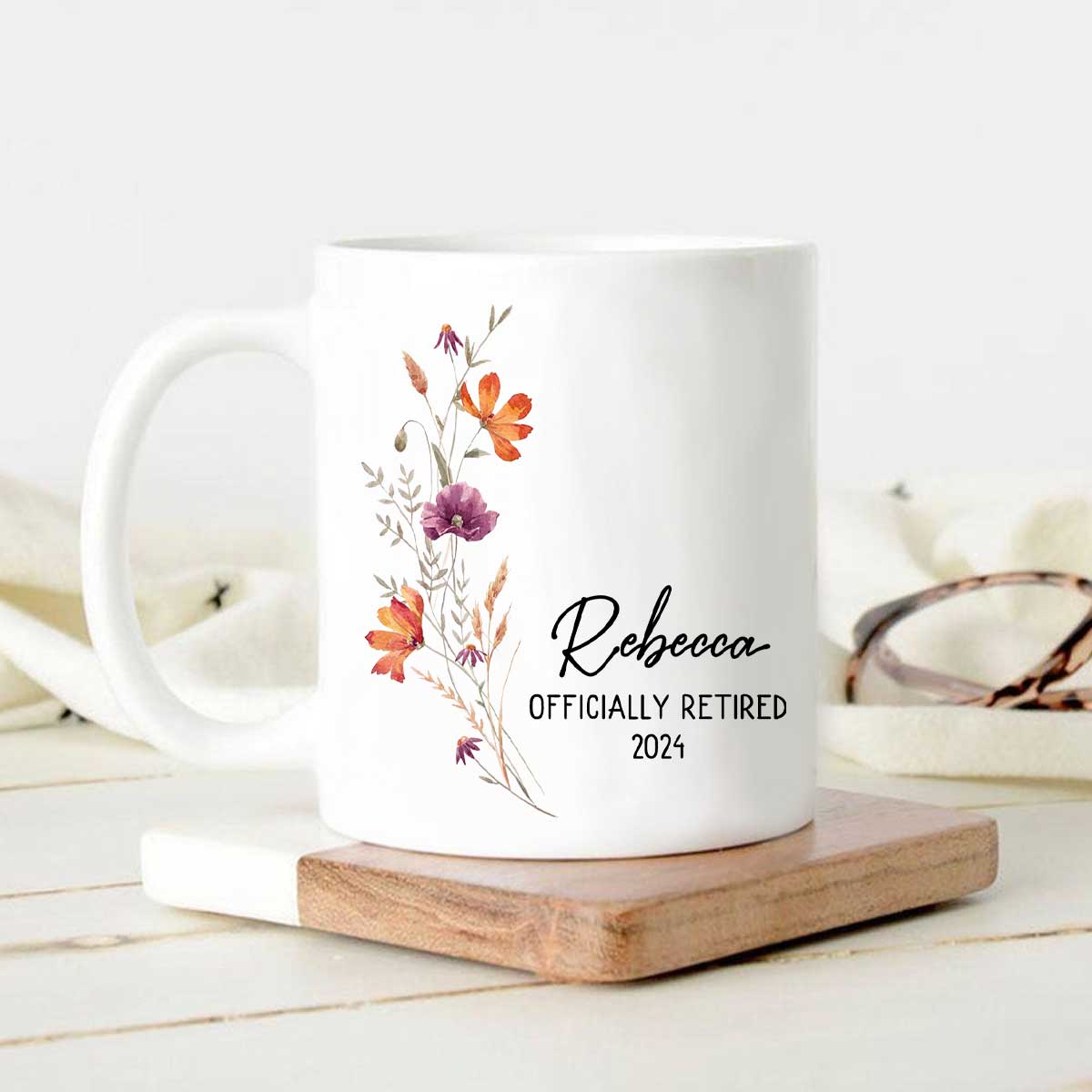 Retirement Gifts For Woman, Personalized Retirement Mug