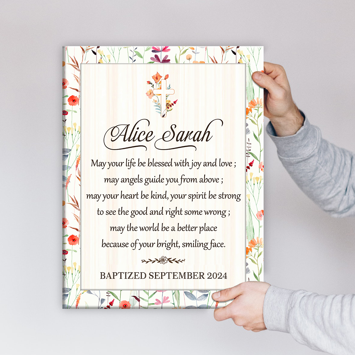 Baptism Gifts For Girls, Personalized Baptism Print, Girls