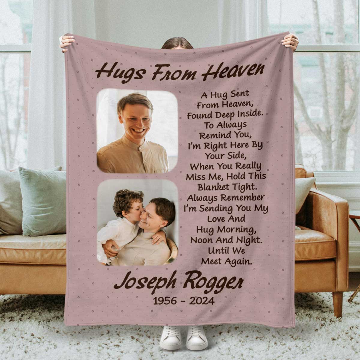 From Heaven Personalized Remembrance Blankets Memorial