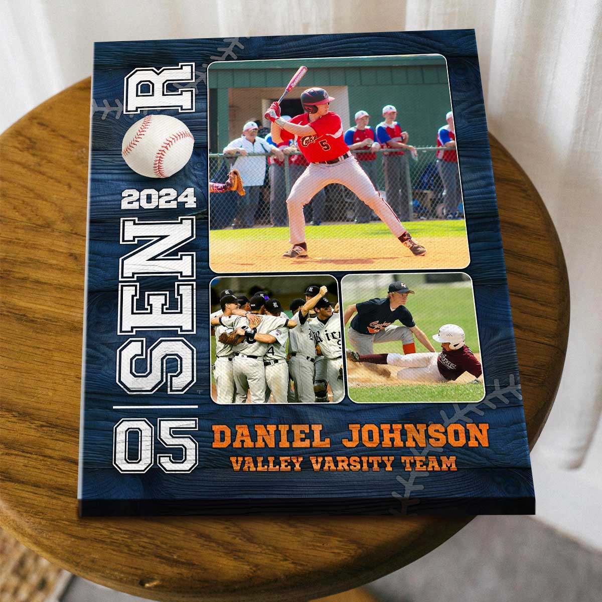 Baseball Senior Custom Picture Canvas, Baseball Senior Night Gifts - Main Image