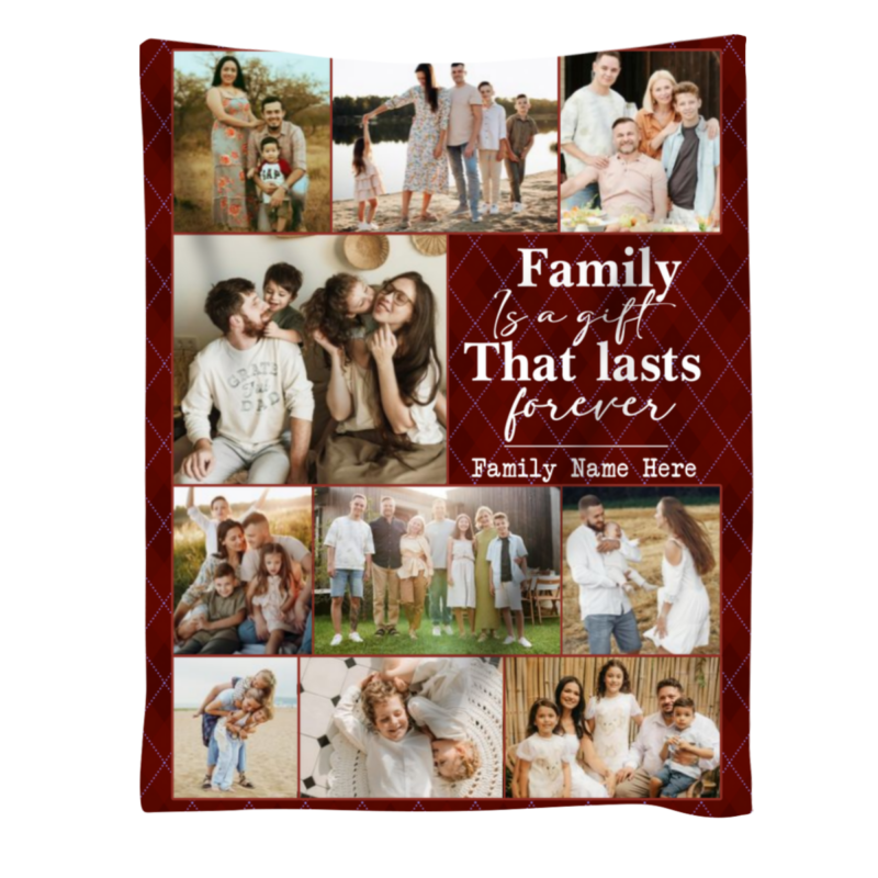 custom family photo collage blanket personalized blankets for family family christmas gifts gift for the whole family xmas gift for parents