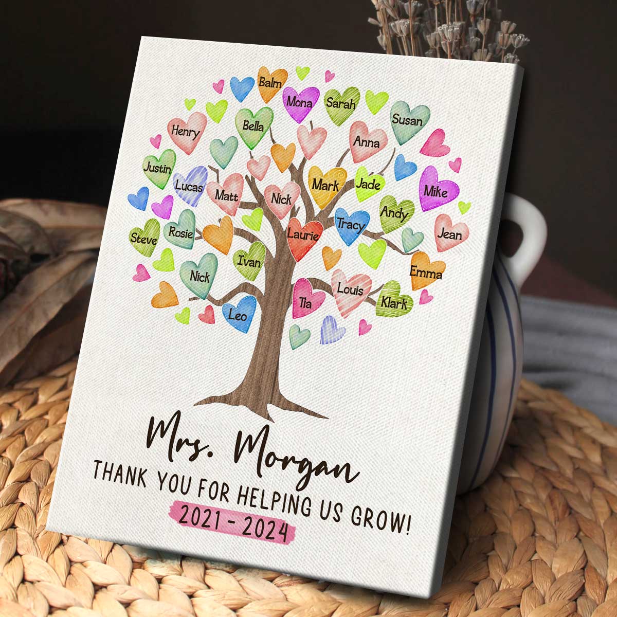 Customized Gifts Monogrammed Gifts For Kids Custom Teacher Tree