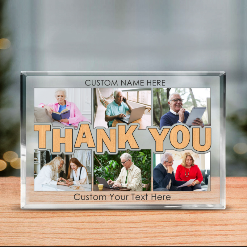 personalized thank you photo collage acrylic block thank you appreciation gift thank you keepsake gifts gift to say thanks
