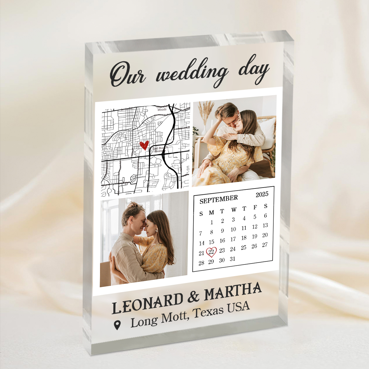 Valentine's Day Personalized Anniversary Polaroid Photo Blanket