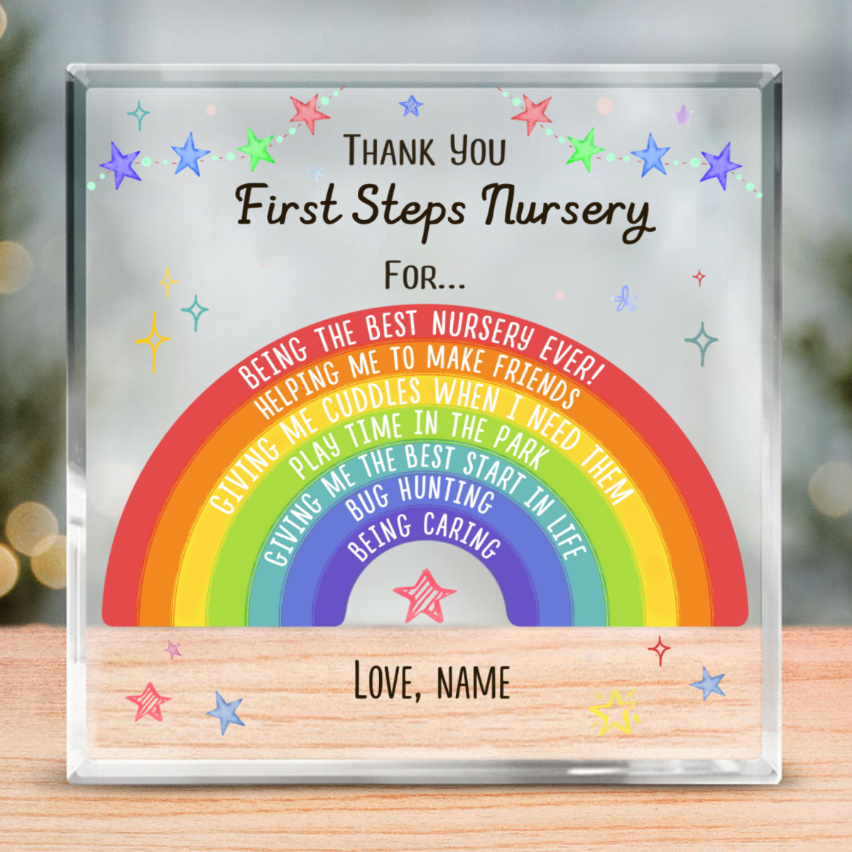 Teacher Appreciation Personalised Preschool Teacher Gifts Nursery