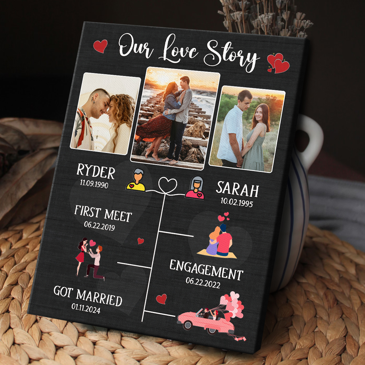 Photo Collage First Wedding Anniversary Gift Ideas For Him Collage