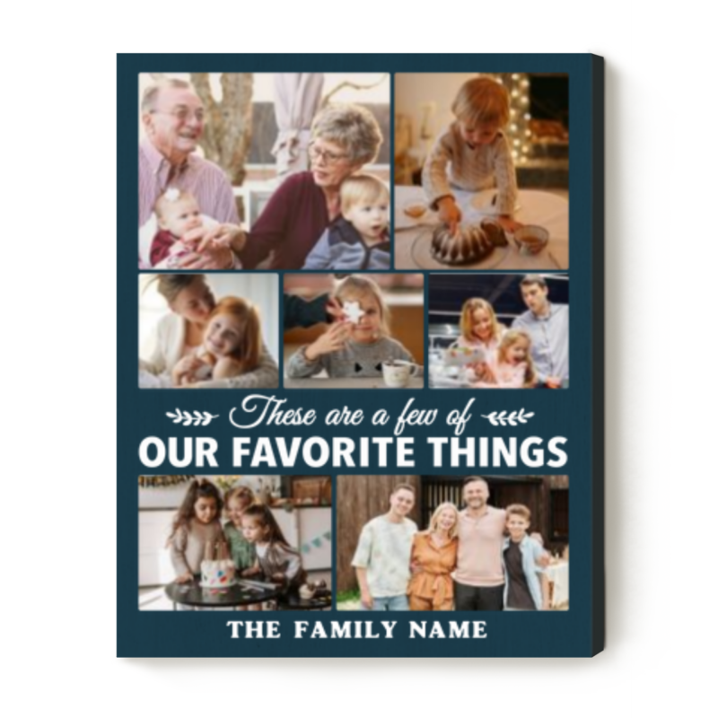 a few of our favorite things photo collage canvas cherished memories on canvas personalized gift for parents and grandparents