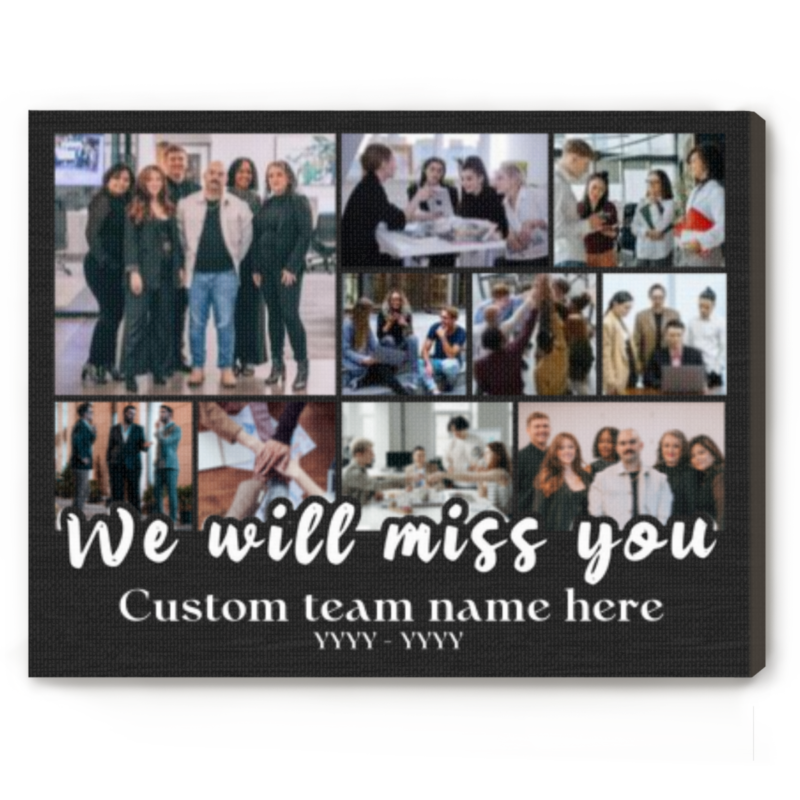 personalized farewell picture collage print coworker leaving gift retirement & farewell gift for coworker custom goodbye gift
