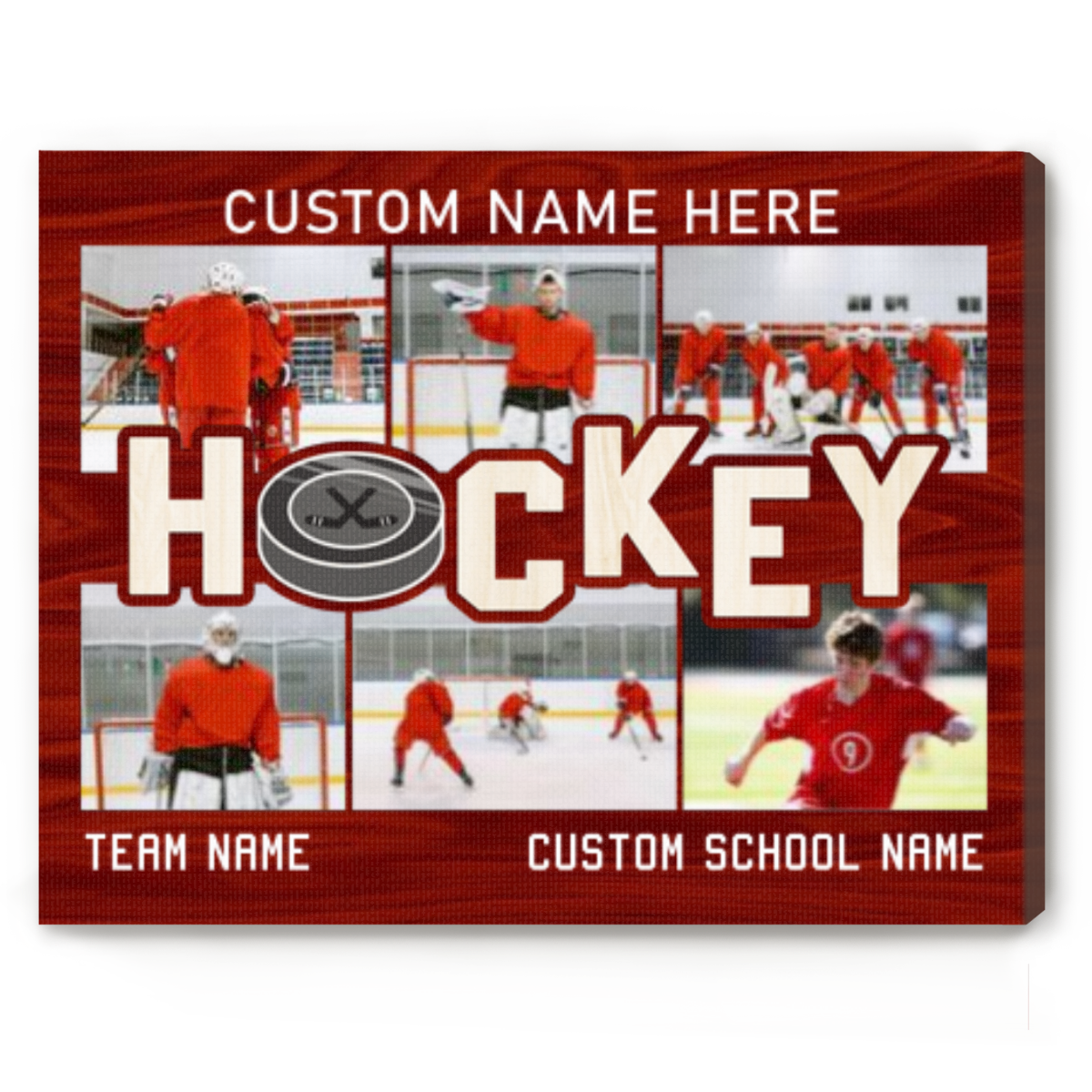 Custom Hockey Mom Canvas Sneakers - Gift Idea For Hockey/ Mother's Day