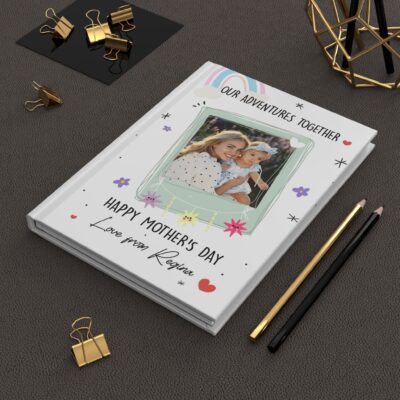 Personalized Picture Journal Gift For Mom, Our Adventures Together Memory Notebook, Custom Mother's Day Gift From Daughter, Mom Birthday Gift