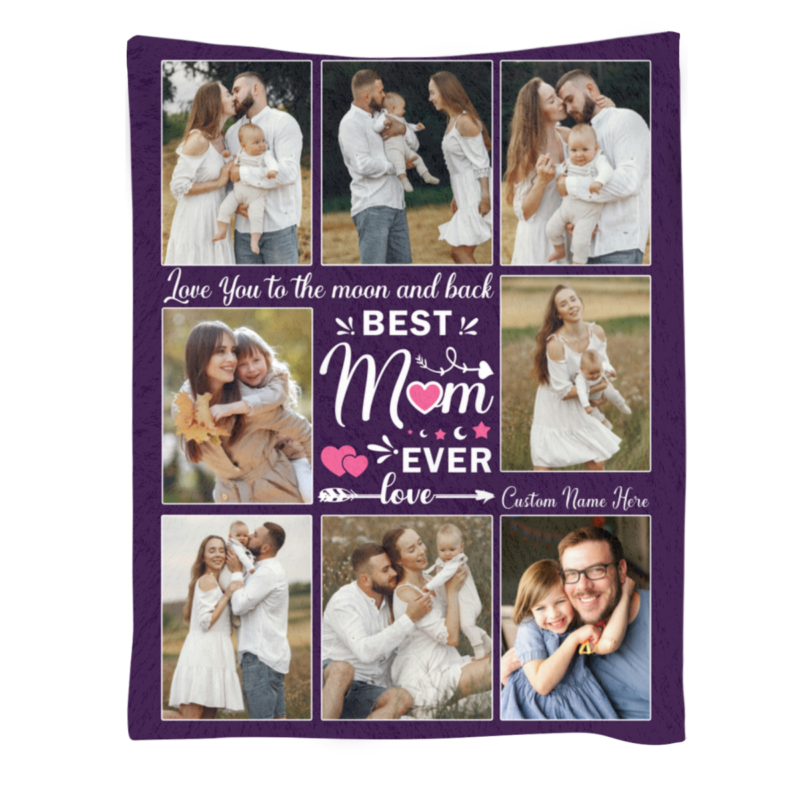 best mom ever photo collage blanket personalized mother fleece blankets mother's day gifts for mummy mom gifts for birthday