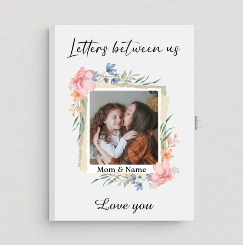 personalized mom daughter journal letters between us custom photo notebook mama memory book mothers day gift from daughter