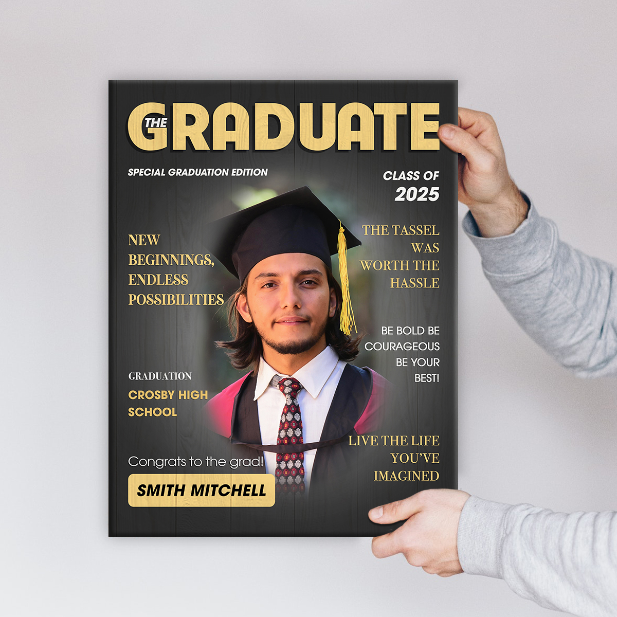 Graduation Lettering Magazine College Grad Cover