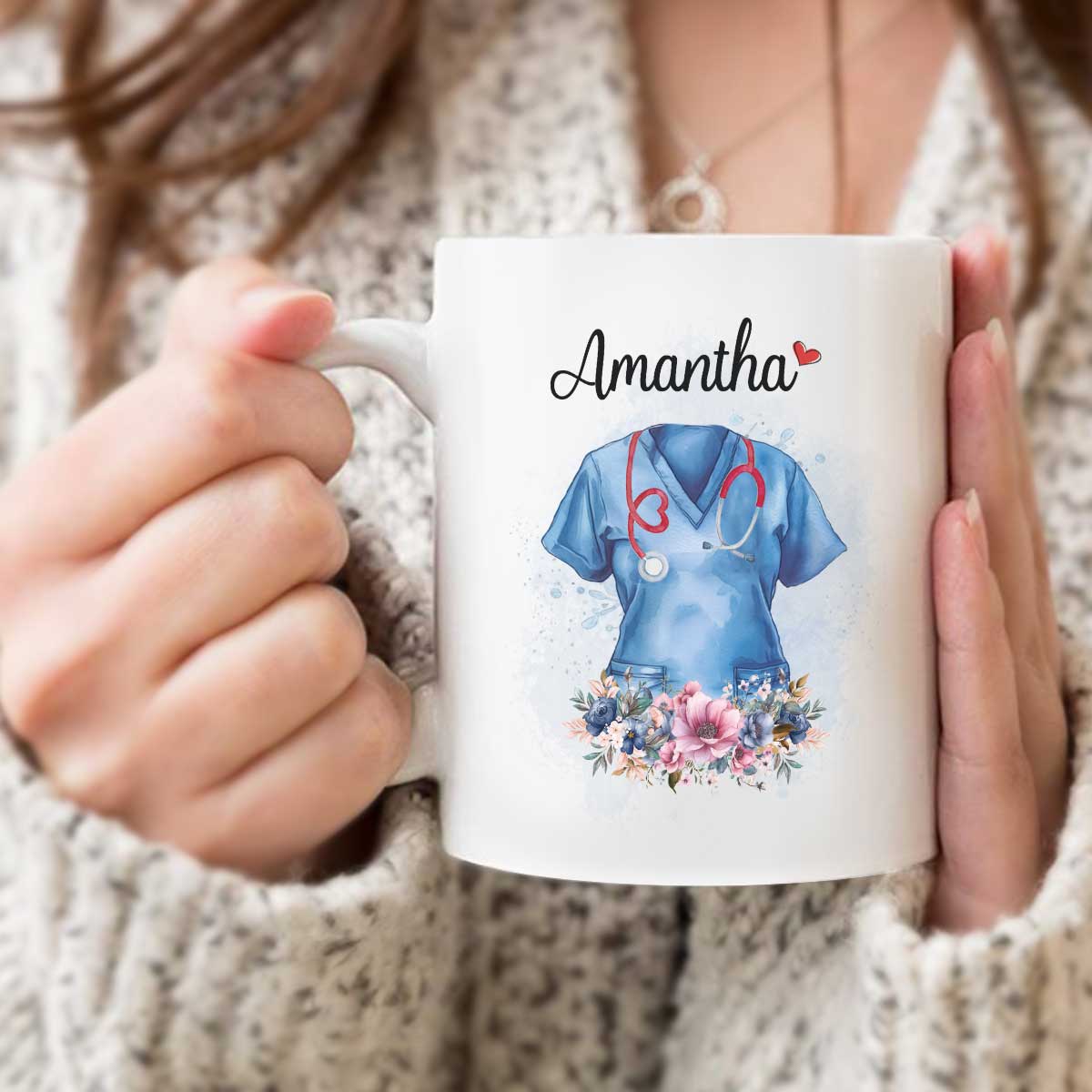 personalized nurse uniform mug with name nurse thank you gift custom new nurse gift nurse coffee mug gift for nursing graduate