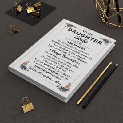 Personalized Graduation Journal For Daughter, To My Daughter Notebook, Graduation Gift For Daughter From Mom, Grad Gifts For Her
