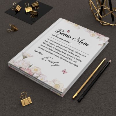 Personalized Bonus Mom Journal Notebook, Definition Gift For Bonus Mom, Mothers Day Gift For Bonus Mum, Bonus Mom Gifts