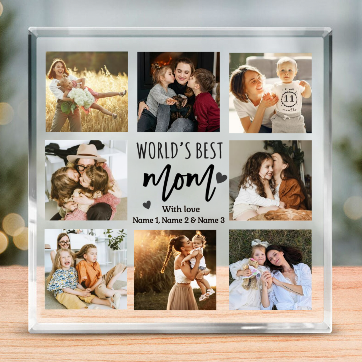 Custom Acrylic Plaque - Personalized Mother's Day Gifts For Mom, Grandma - Her Love Feels Like Home