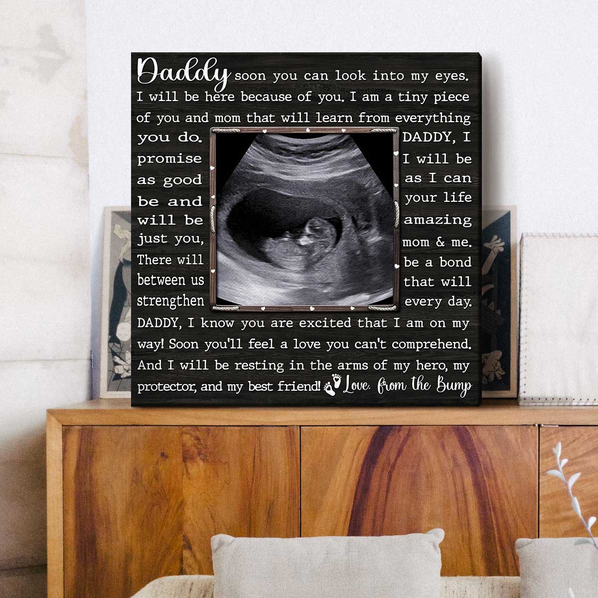 Photo Canvas Gifts For Expecting Dads Gift For Expecting Fathers