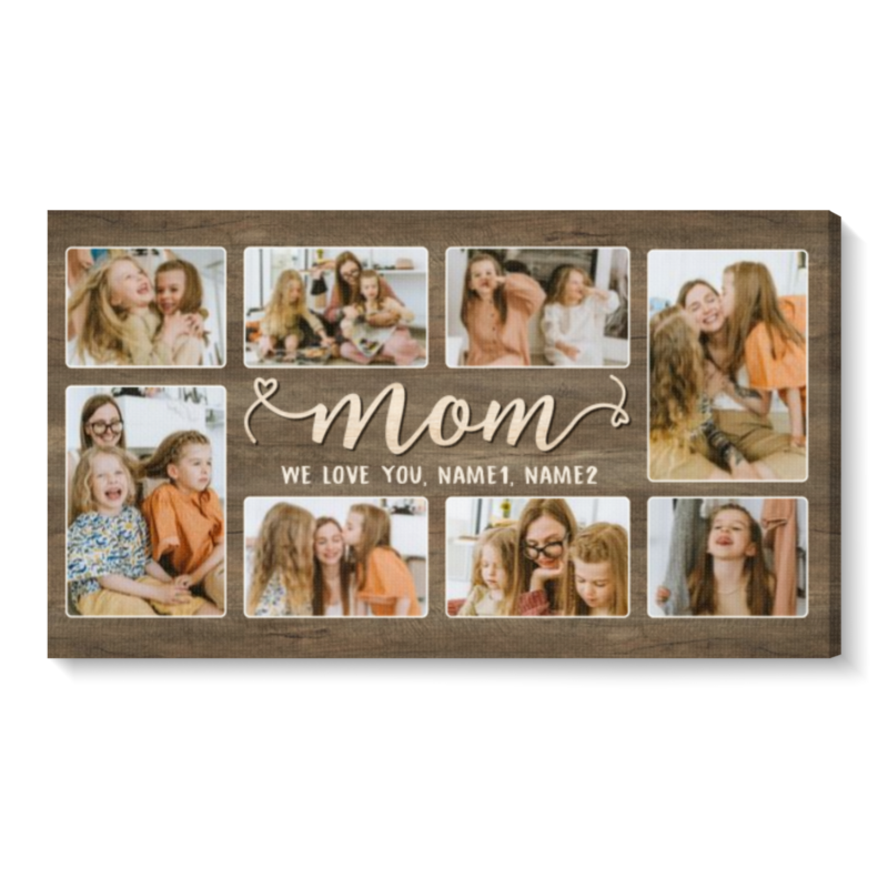 personalized mother's day gifts mom photo collage canvas gifts for mom birthday mom gift from child husband
