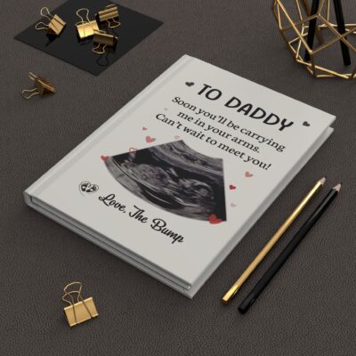 Father's Day Gifts From Bump, Dad Ultrasound Journal, Dad To Be Gift For Husband, Gift For Expecting Dads, To Daddy From The Bump Notebook